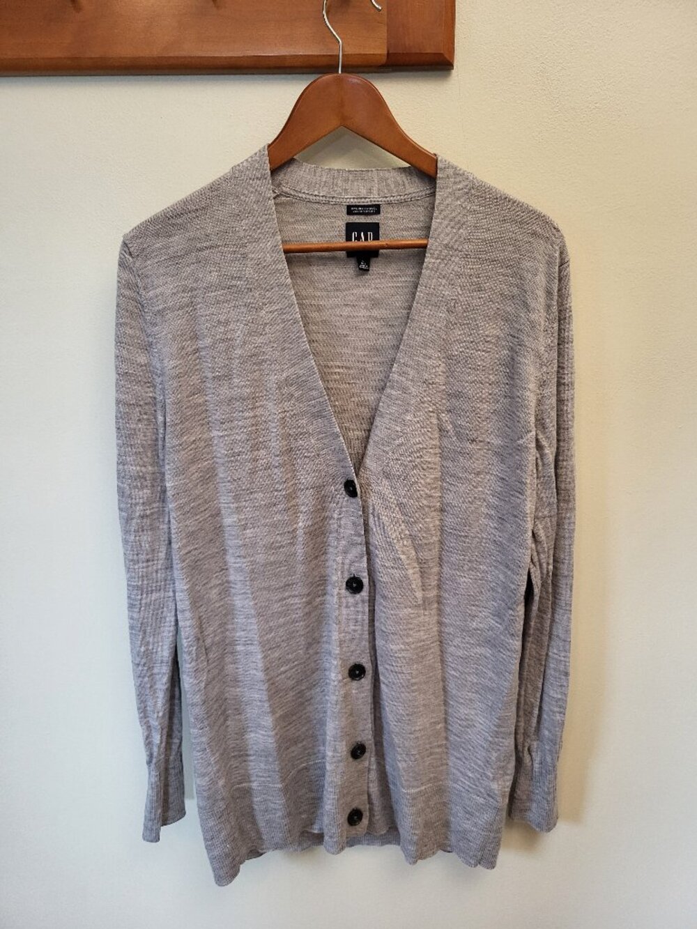 Gap washable wool long cardigan sweater